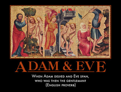 Adam and Eve working