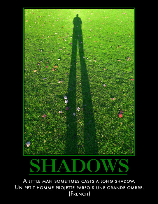 person's shadow