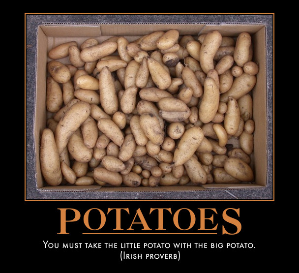 box of potatoes