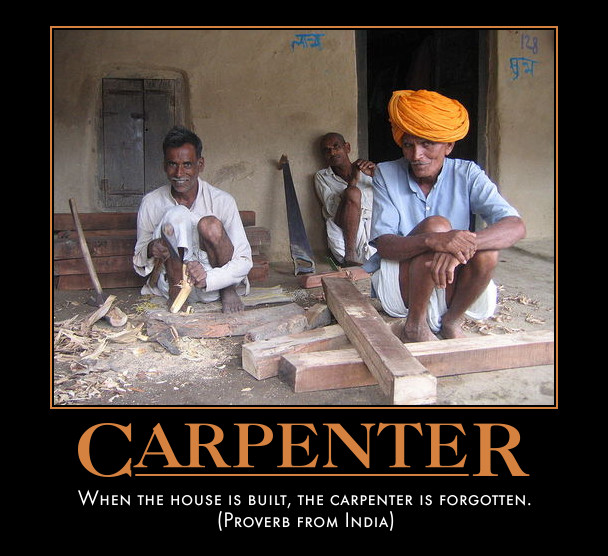 carpenters in their workshop